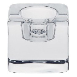 Bougeoir en cristal modèle Ice Cube de la collection Orrefors.