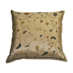 Coussin de la collection Chelsea Textiles en soie avec décor