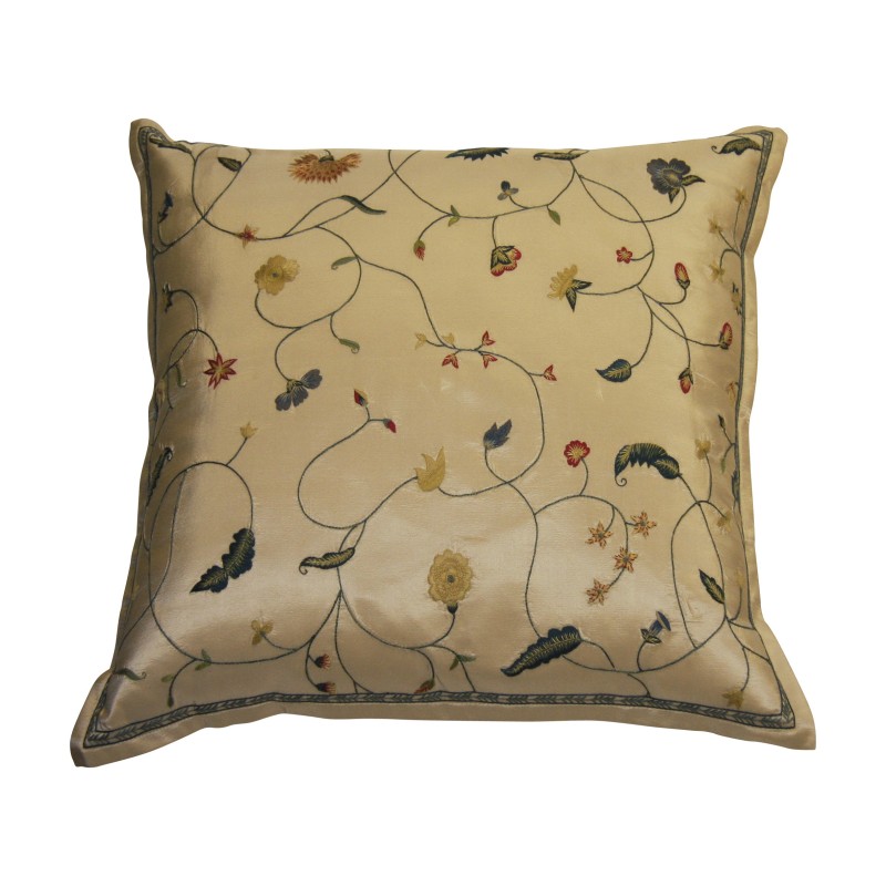 Coussin de la collection Chelsea Textiles en soie avec décor - Moinat - Coussins