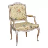 Louis XV Regence armchair in natural solid oak and … - Moinat - Armchairs