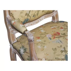 Louis XV Regence Sessel aus massiver Eiche natur und …