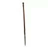 wooden cane with the head of a black man and the end with a spike... - Moinat - Decorating accessories