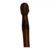 wooden cane with the head of a black man and the end with a spike... - Moinat - Decorating accessories