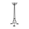 Art-Deco-Stehlampe im Stil von Brandt mit weißer Schale - Moinat - Stehlampen