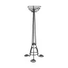 Art-Deco floor lamp in the style of Brandt with white cup - Moinat - Standing lamps