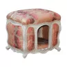 Louis XV style living room niche pouf, gray patina 06 with - Moinat - Living of lights