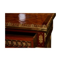 A Winston Churchill model pedestal table, Louis XVI style in
