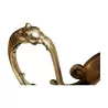 Paire de d'aiguières en bronze cuivré doré avec socle en … - Moinat - Accessoires de décoration