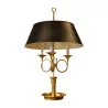 Bouillotte-Lampe im Louis XVI-Stil mit feinem Goldfinish, 3 … - Moinat - Tischlampen