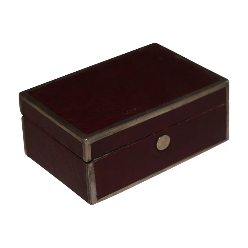 Travel inkwell box in brass and faux leather top. 19th … - Moinat - Decorating accessories