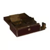 Travel inkwell box in brass and faux leather top. 19th … - Moinat - Decorating accessories