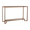 Vintage-style console, in solid iron with copper finish and … - Moinat - byMoinat