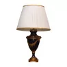 Lamp in blue Sèvres porcelain and gold decorations, with … - Moinat - Table lamps