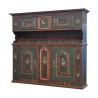 Grand buffet vaisselier, 2 corps, en bois peint, collection … - Moinat - Etagères, Bibliothèques, Vitrines