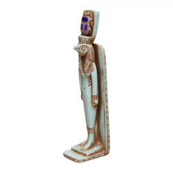 bemalte Porzellanstatuette „Horus Ägyptischer Gott“ 20. …