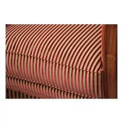 路易十六沙发，胡桃木凹槽桌腿……