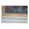 Gravur unter Glas mit Baguetterahmen aus vergoldetem Holz, signiert und … - Moinat - VE2022/1