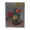 Tableau huile sur toile “Bouquet de fleurs”, de Henri Ruegger … - Moinat - Ruegger