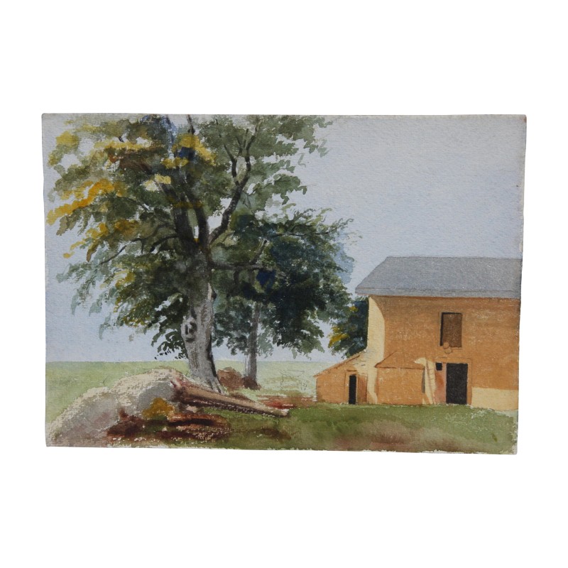 Tableau aquarelle “Paysage au printemps”, de Henri RUEGGER … - Moinat - Tableaux - Paysage Tableau aquarelle “Paysage au printemps”, de Henri RUEGGER … - Moinat - Tableaux - Paysage