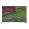 Oil painting on canvas “Barn with character, Val … - Moinat - Ruegger