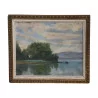 oil painting on canvas “Lac de Como”, by Henri RUEGGER … - Moinat - VE2022/1