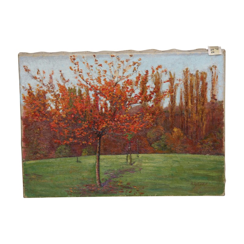 Tableau huile sur toile “Arbres en automne”, de Henri RUEGGER … - Moinat - Tableaux - Paysage Tableau huile sur toile “Arbres en automne”, de Henri RUEGGER … - Moinat - Tableaux - Paysage