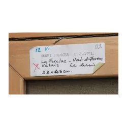 Картина маслом на холсте «Ла Форклаз - Валь д'Эранс (Вале) - …