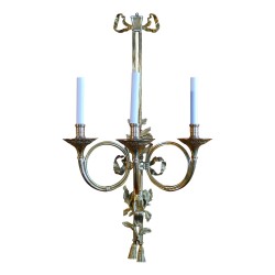 Paire d’appliques "Cors de chasse ".