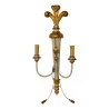 Regency 2-light wall lamp, in white and gilt carved wood. - Moinat - Wall lights, Sconces