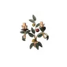 “Fruits” wall lamp in polychrome wrought iron, with 2 lights. - Moinat - Wall lights, Sconces
