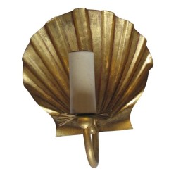 Applique "St-Jacques" , en métal doré à 1 lumière.
