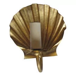 “St-Jacques” wall lamp, in gold metal with 1 light.