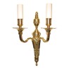 Applique Louis XVI en bronze doré, à 2 lumières. - Moinat - Appliques murales