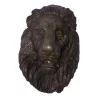 Patinated bronze lion's head. - Moinat - BrocnRoll