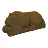 Rust patinated lion left head or right head. - Moinat - Statues