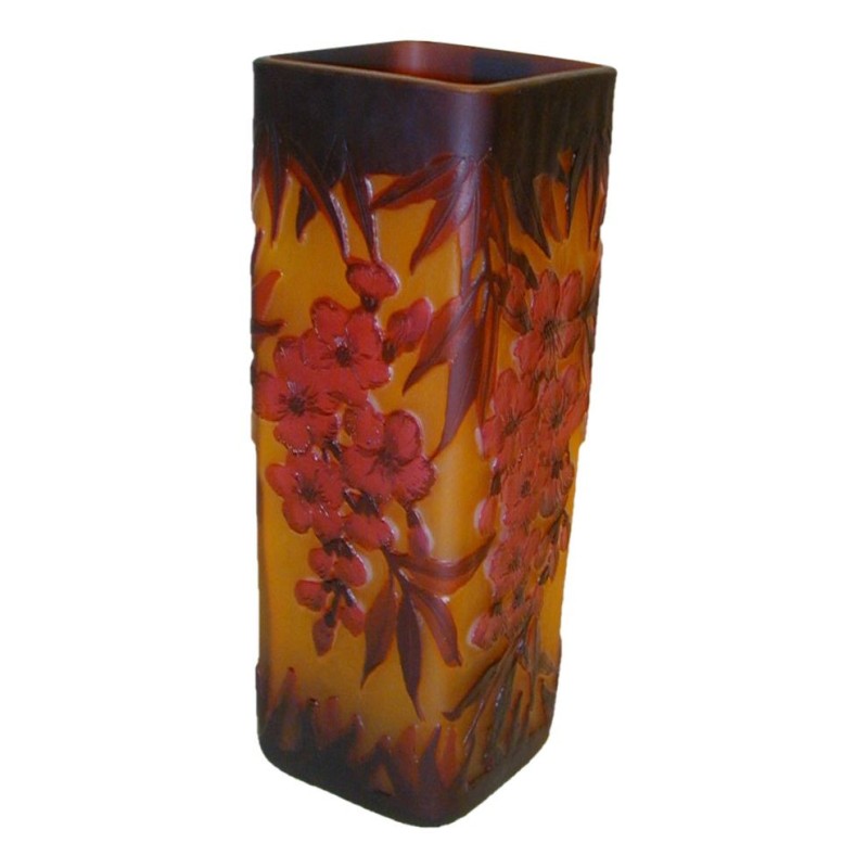 Quadratische Vase, Kopie von Gallé. - Moinat - Schachtel, Urnen, Vasen Quadratische Vase, Kopie von Gallé. - Moinat - Schachtel, Urnen, Vasen