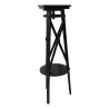 harness with rotating top, in black lacquered wood. - Moinat - End tables, Bouillotte tables, Bedside tables, Pedestal tables