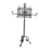 Lectern with 2 slopes “Fleur de Lys” in wrought iron. - Moinat - Decorating accessories