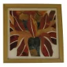 Frame with hard stone inlay with floral motif. - Moinat - Painting - Miscellaneous