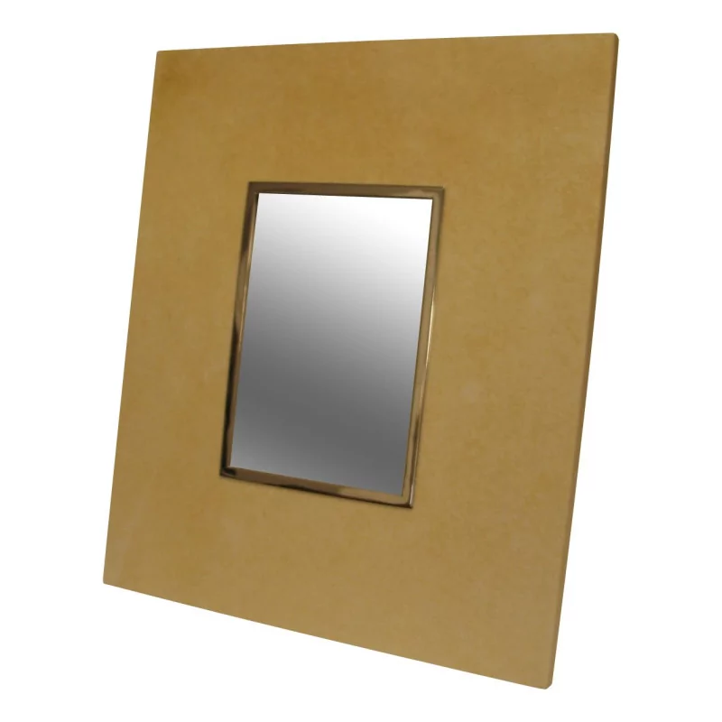 Photo frame in ivory-coloured leather. - Moinat - Picture frames