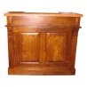 Pharmacy bar in walnut stained solid oak with wooden top - Moinat - Buffet, Bars, Sideboards, Dressers, Chests, Enfilades