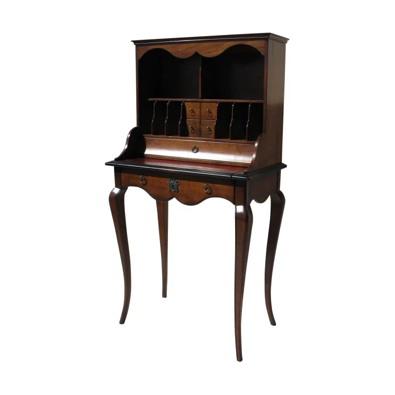 “Toscane” writing desk in cherry wood, with drawers and … - Moinat - Desks : cylinder, leaf, Writing desks