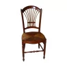 “Gèrbe” Directoire chair, straw seat. - Moinat - Chairs