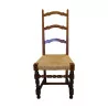 стул Людовика XIII из вишневого дерева, мульчированный - Moinat - Стулья