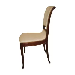 стул в стиле модерн из резного красного дерева, обтянутый …