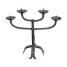 wrought iron candlestick with 4 lights. - Moinat - Candleholders, Candlesticks