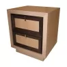 带 2 个抽屉的蜡笔木现代床头柜。 - Moinat - End tables, Bouillotte tables, 床头桌, Pedestal tables