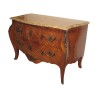 Grande commode Louis XV en bois de rose et dessus en marbre - Moinat - Commodes, Chiffonniers, Semainiers