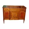 Cherry wood cabinet with 3 drawers and 2 doors and top with - Moinat - BrocnRoll