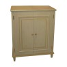 Meuble TV, avec 2 portes et 2 rayons peint vert. - Moinat - Bahuts, Bars, Buffets, Coffres, Enfilades